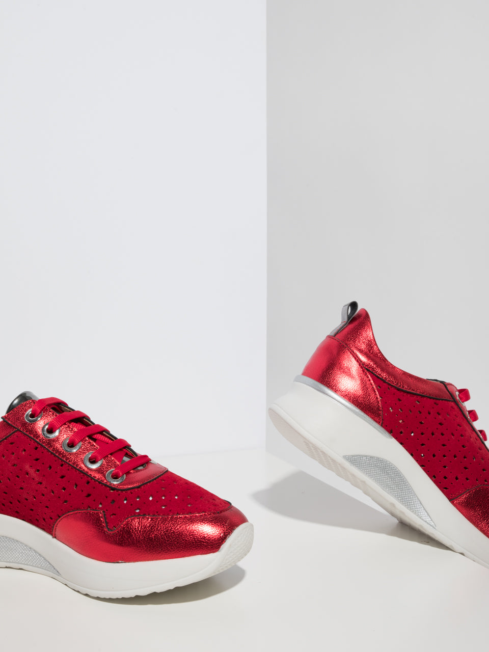 Foreva Ténis com Atacadores em Vermelho